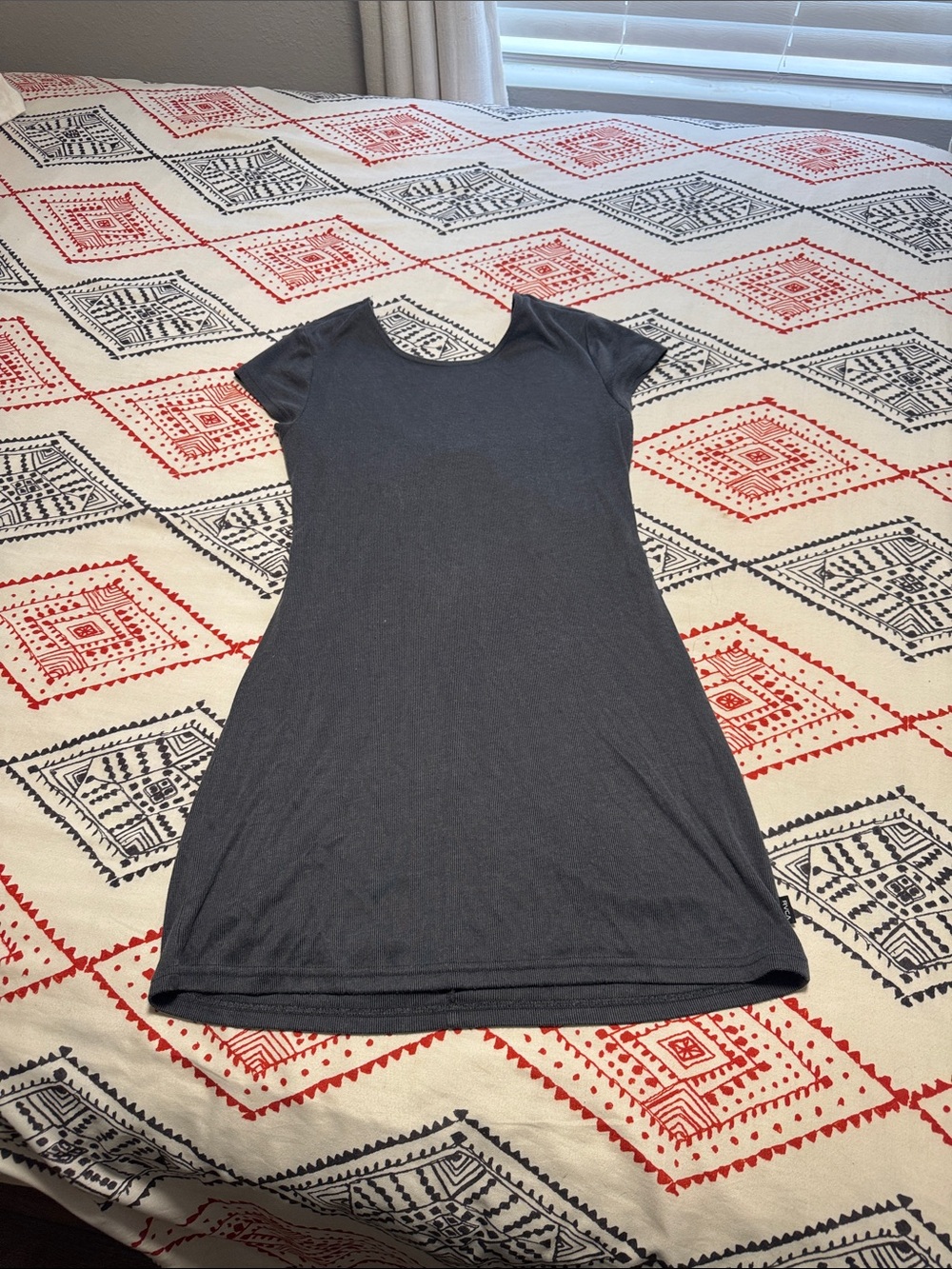 RVCA backless Short Sleeve Mini Dress